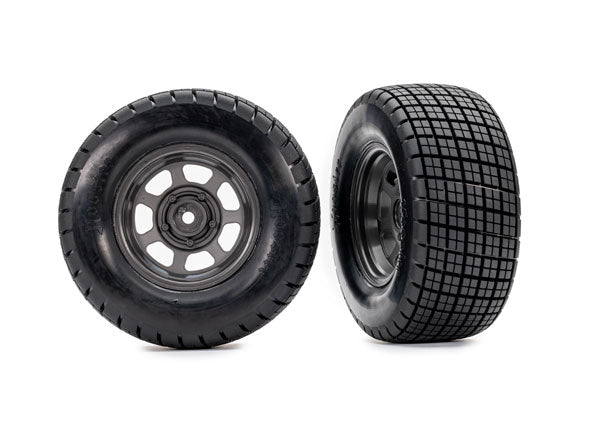 Tires & Wheels Assem. Graphite Wheels & Hoosier Tires 4WD F/R 2WD Rear 10474