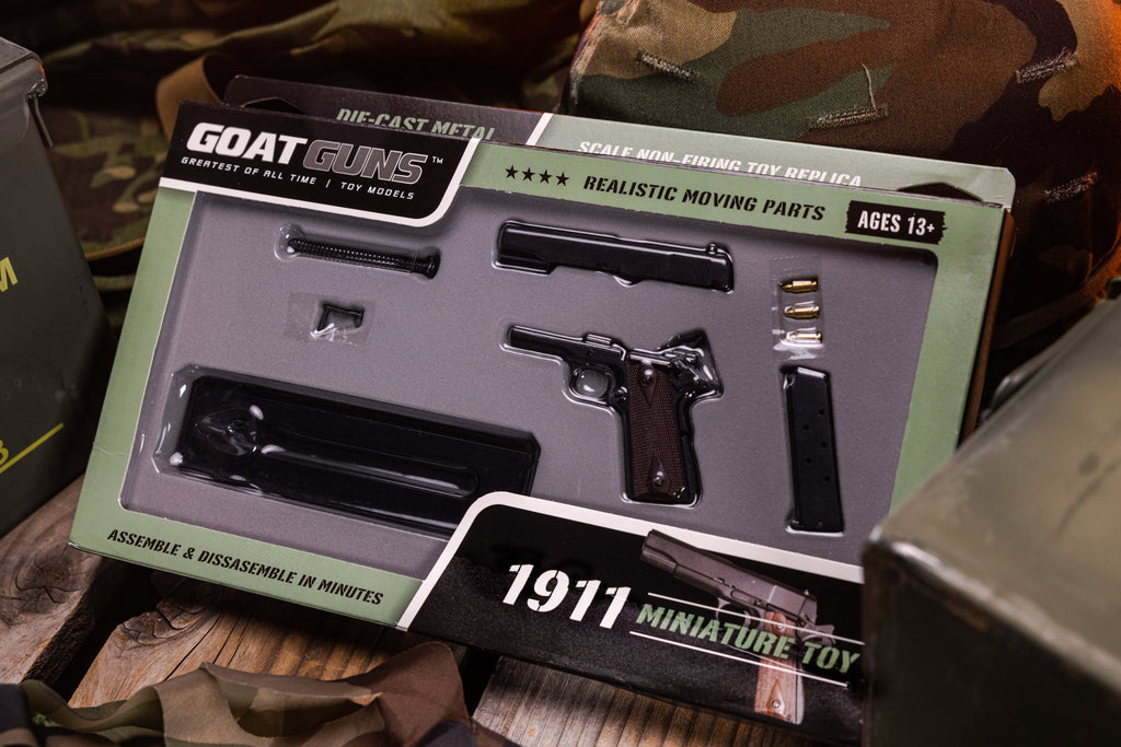 GoatGuns Miniature 1/2.5 Scale Die-Cast 1911 Model Kit (Black)