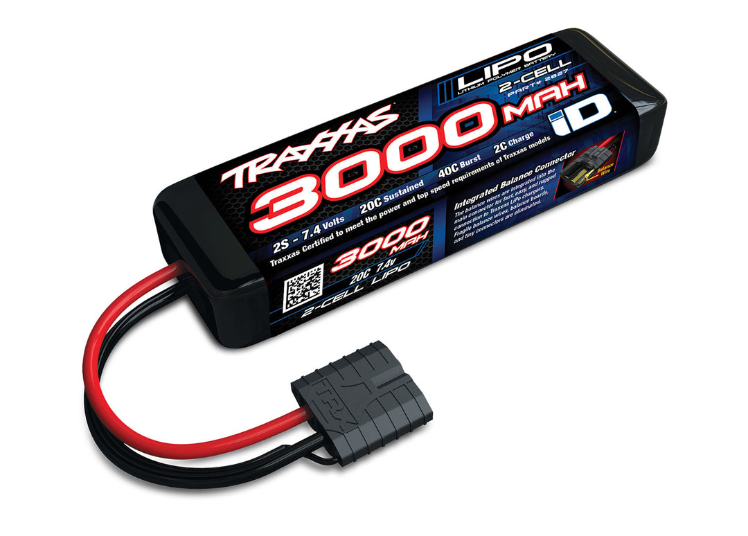 2s LiPo 3000mAh 7.4V 20C 2827X