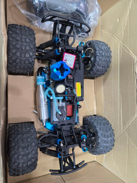 OPENBOX RETURN Redcat Racing Nitro 2.4GHz Volcano S30 Truck 1 10 Scale Blue Silver