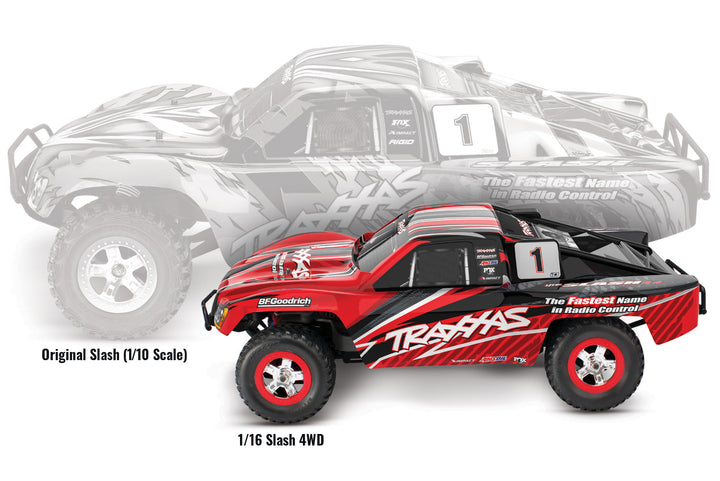 Slash 1/16 Scale Short Course Truck 4WD With XL-2.5 ESC Battery and Charger Included 70054-8