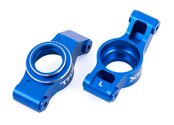 Stub Axle Carriers Aluminum Blue Left and Right 7852