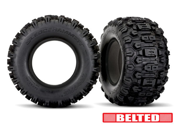 Sledgehammer Belted Tires With Foam Inserts Pair 7870