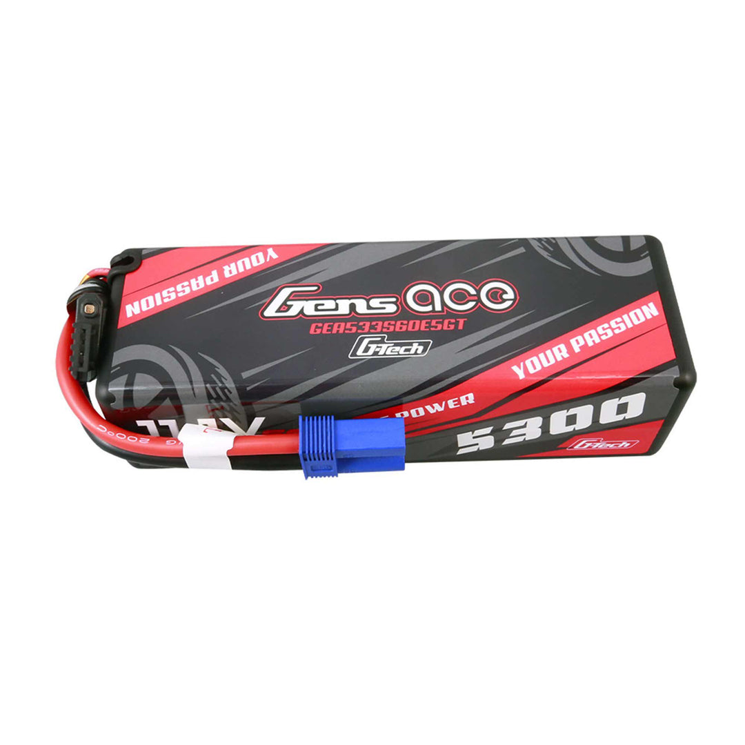 Gens Ace 11.1V 5300mAh 3S 60C G-Tech Smart Lipo: EC5 GEA533S60E5GT