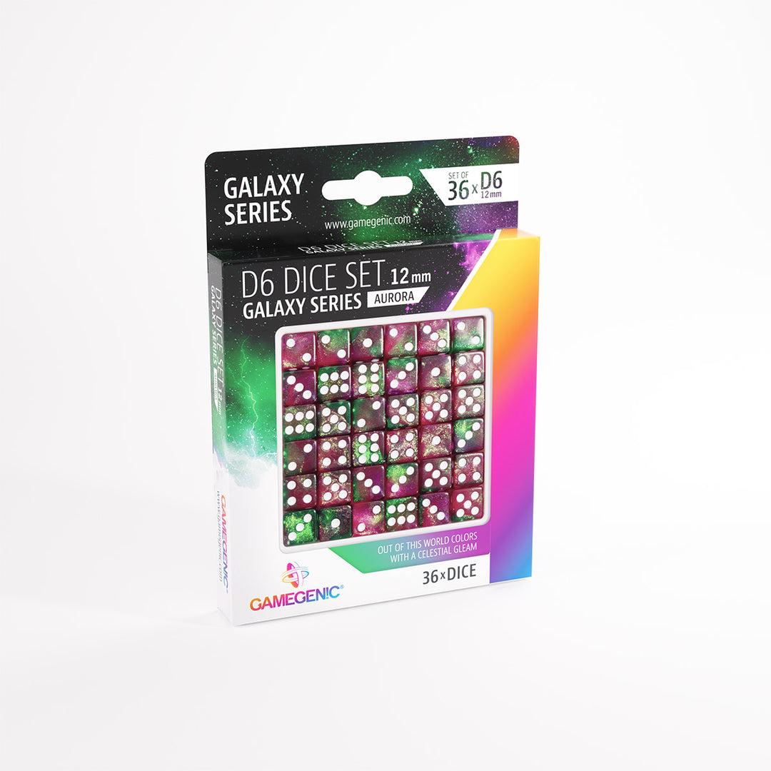 Gamegenic D6 Dice Set 16 mm Galaxy Series (36 pcs)
