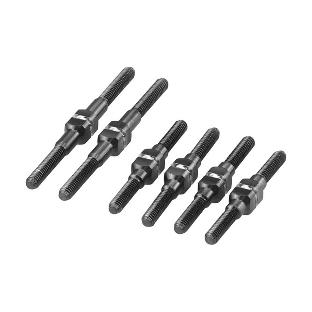 Jconcepts Mini-T 2.0& B Fin Titanium Turnbuckle St Black 6pc 2975