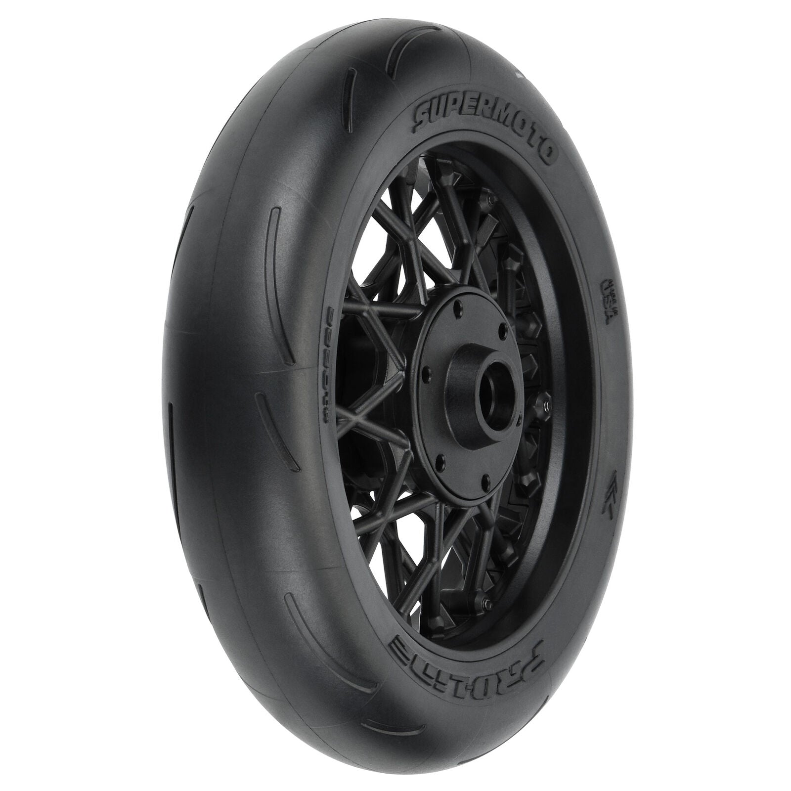 Pro-Line 1/4 Supermoto Tire Front MTD Black Wheel: PM-MX PRO1022210 ...