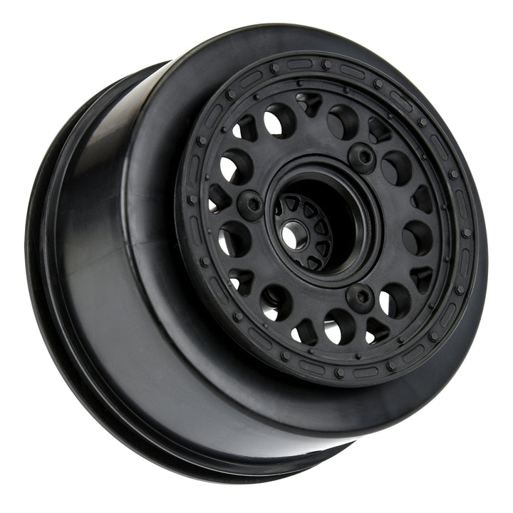 Showtime 2.2"/3.0" Black 3x30 Removable Hex (12mm & 14mm) SC Dirt Oval Wheels for Slash 2wd, Slash® 4x4, ProTrac, & Senton