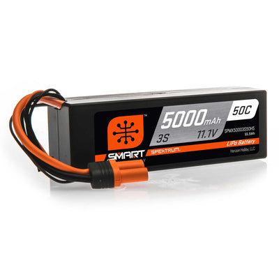 Spektrum Smart Powerstage Surface Bundle: 5000mAh 3S 50C LiPo Battery (IC5) / 100W S100 Charger SPMX-1034