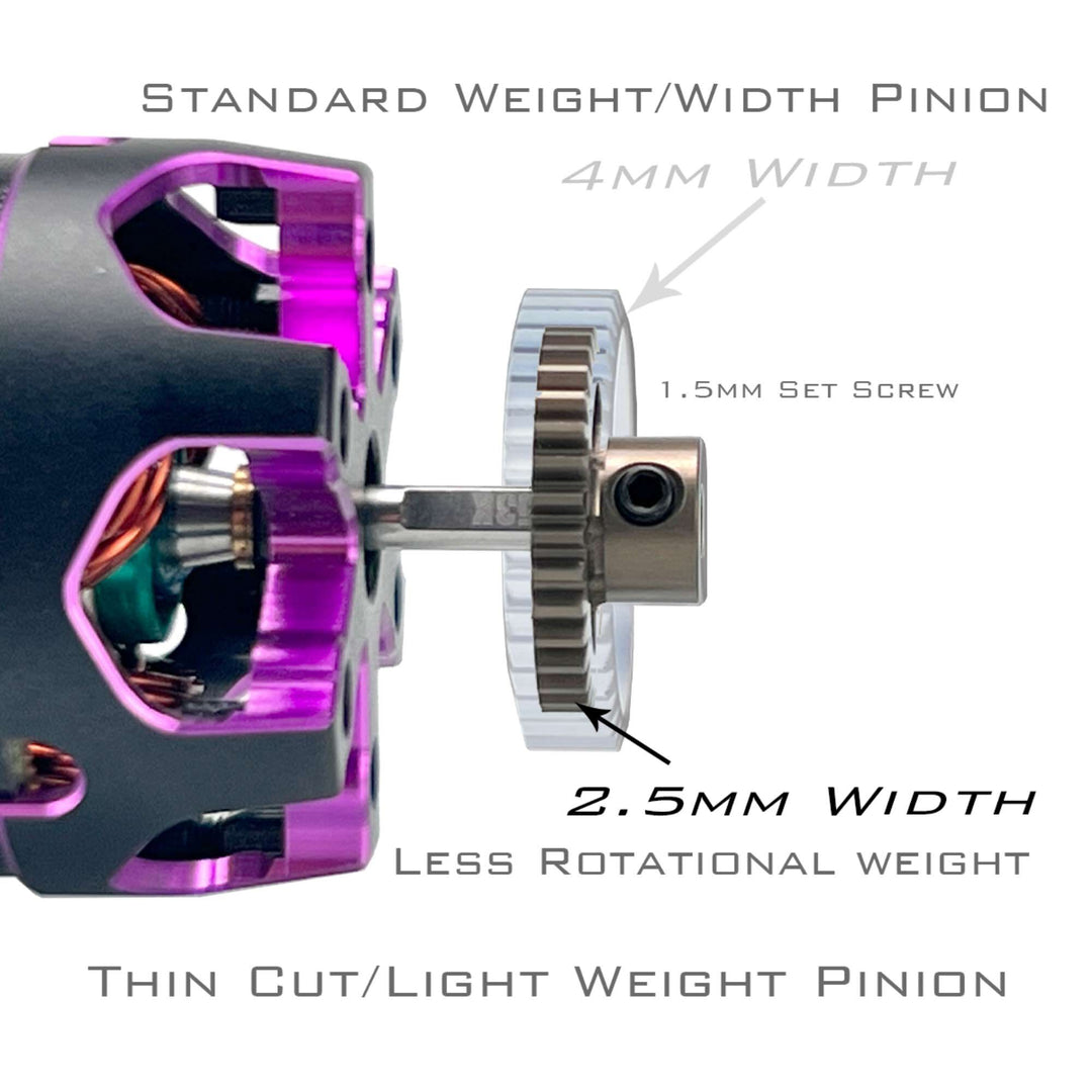 Trinity Ultra Lightweight Thin Aluminum Pinion Gear 48 Pitch (3.17mm Bore)