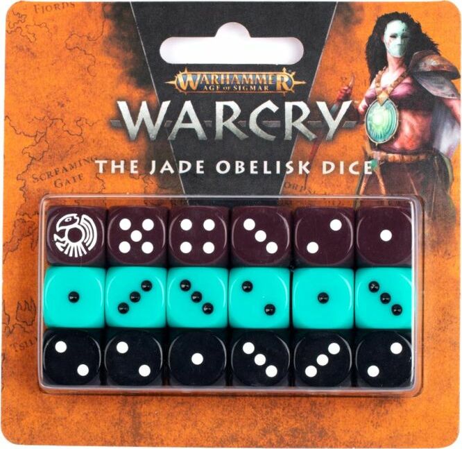 111-22 Warhammer Age of Sigmar: Warcry: The Jade Obelisk Dice Set