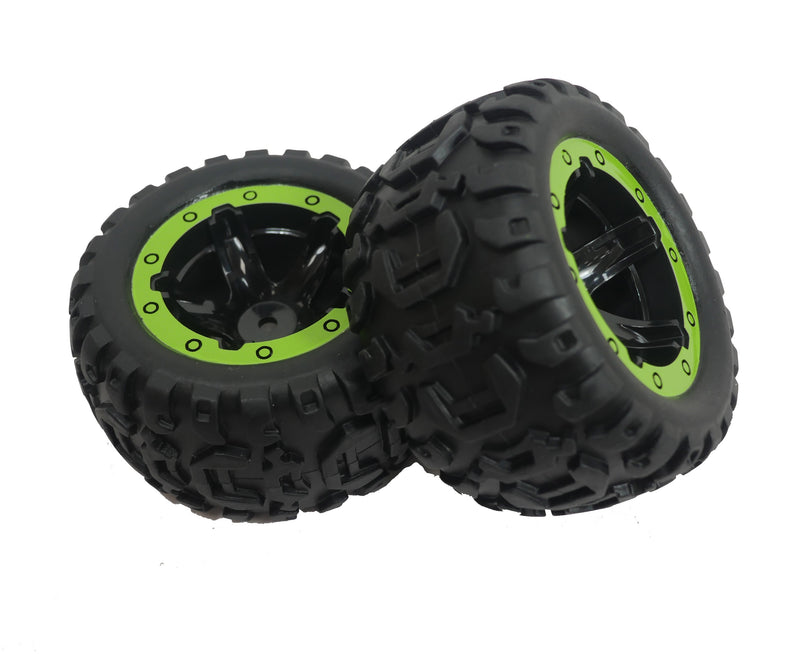 BlackZon Wheels and Tires, Mounted (1 pair), Slyder 540038