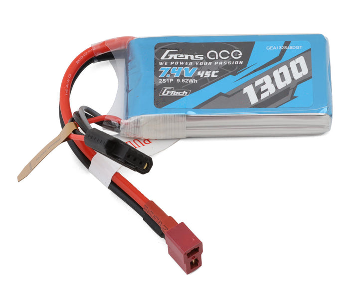 Gens Ace G-Tech Smart 2S LiPo Battery 25C (7.4V/1300mAh) w/T-Style Connector GEA132S45DGT