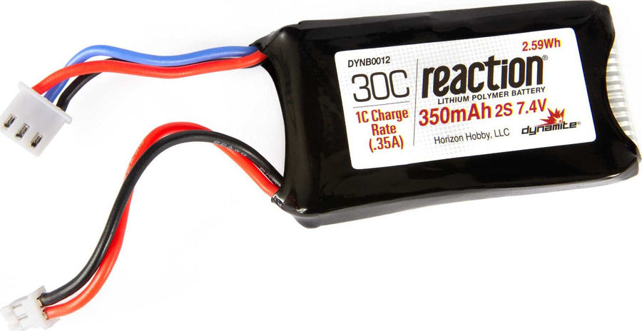 7.4v 350mAh 2S LiPo Battery: PH 2.0