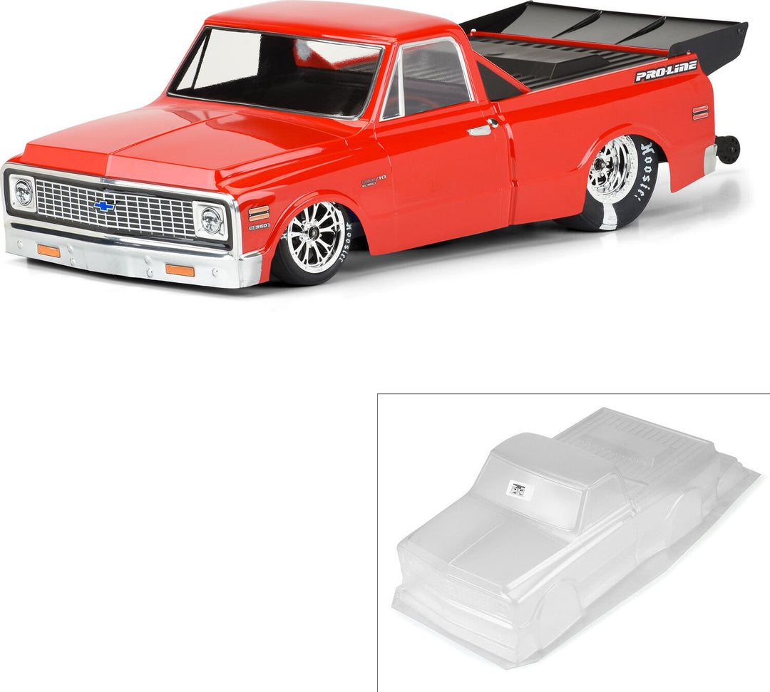 1/10 1972 Chevy C-10 Clear Body: Drag Car