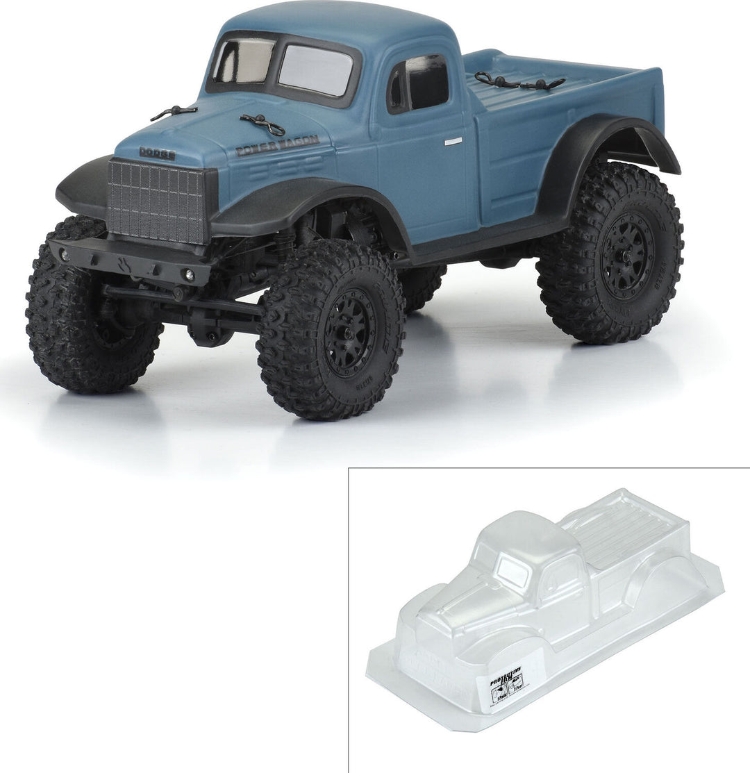 1/24 1946 Dodge Power Wagon Clear Body: SCX24 JLU