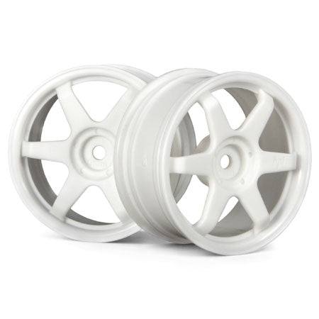 TE37 Wheel 26mm White 6mm Offset/Fits 26mm Tire