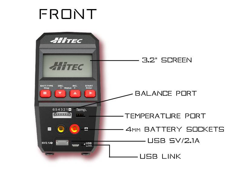 Hitec RDX1 Pro Single Channel AC/DC Charger (6S/10A/100W) 44246 | HRC44246