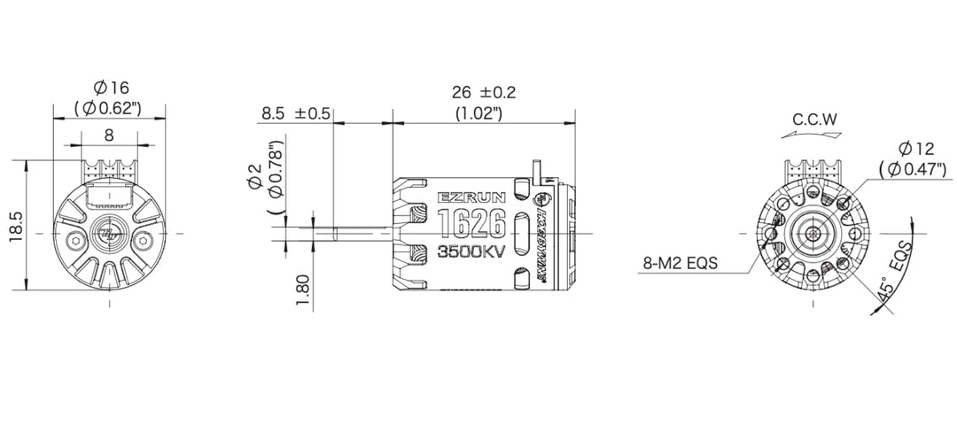 EZRUN Mini28 ESC & 1626 SD Motor Combo