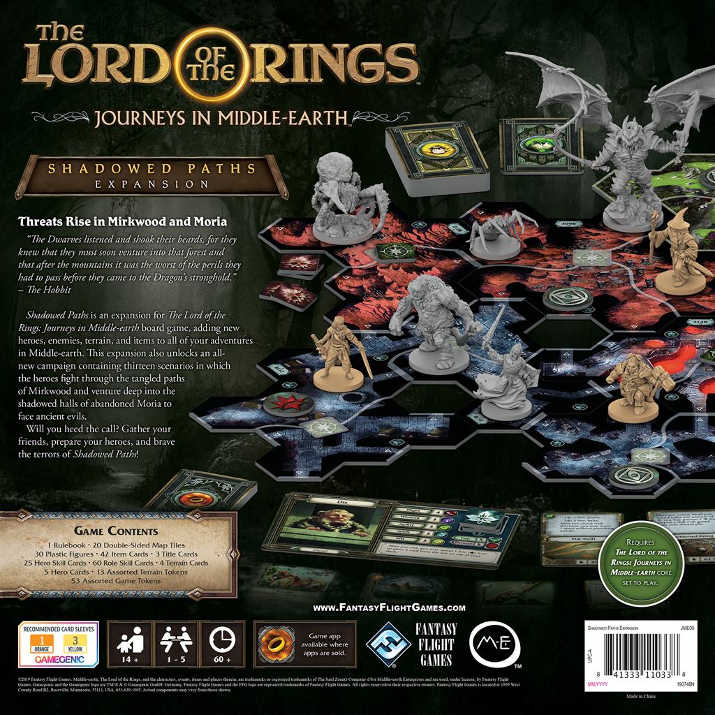 Lord Of The Rings Journeys In Middle-Earth: Shadowed Paths JME05