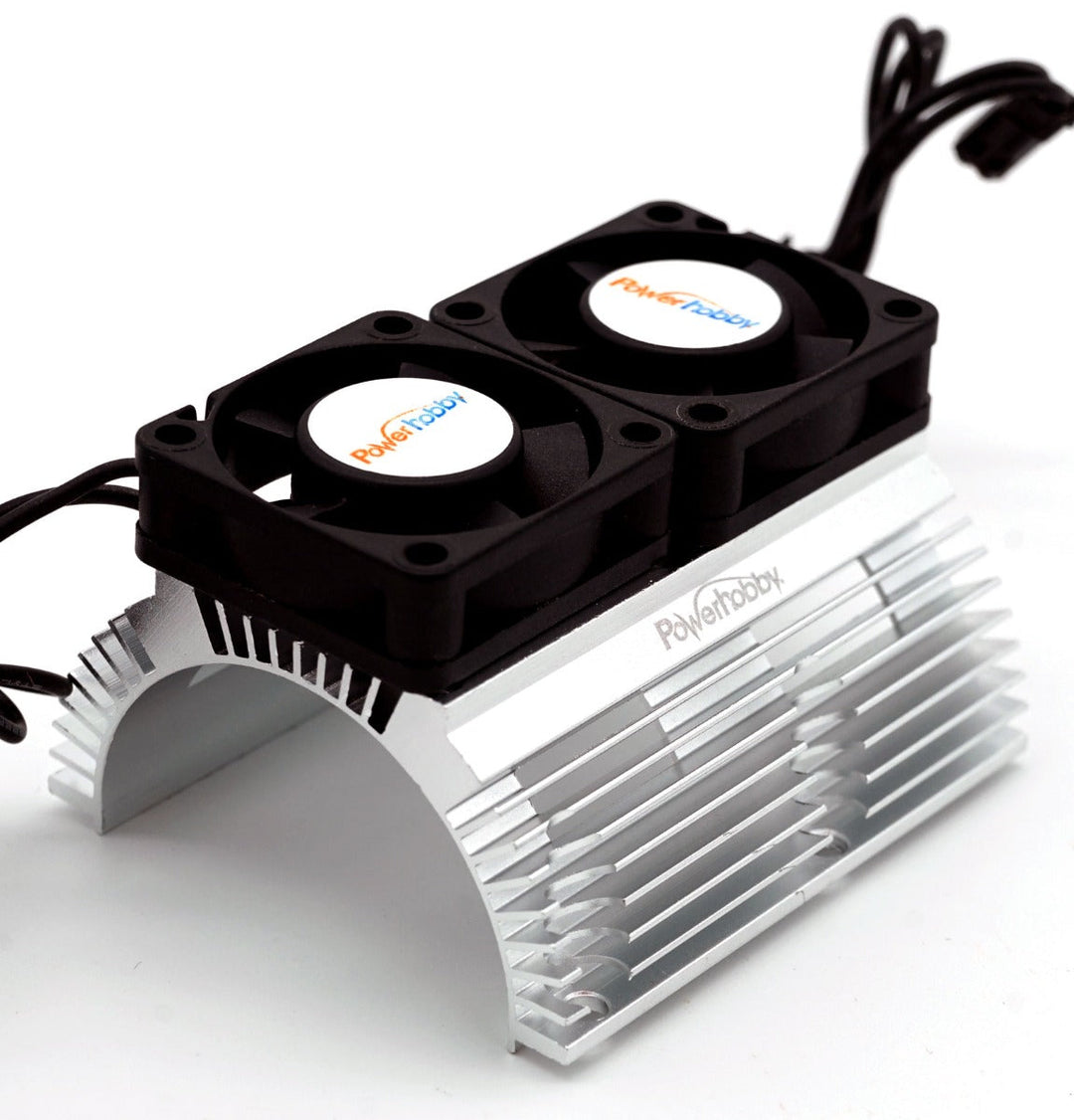 Powerhobby Heat Sink w Twin Turbo High Speed Cooling Fans 1/8 Motors PH1289