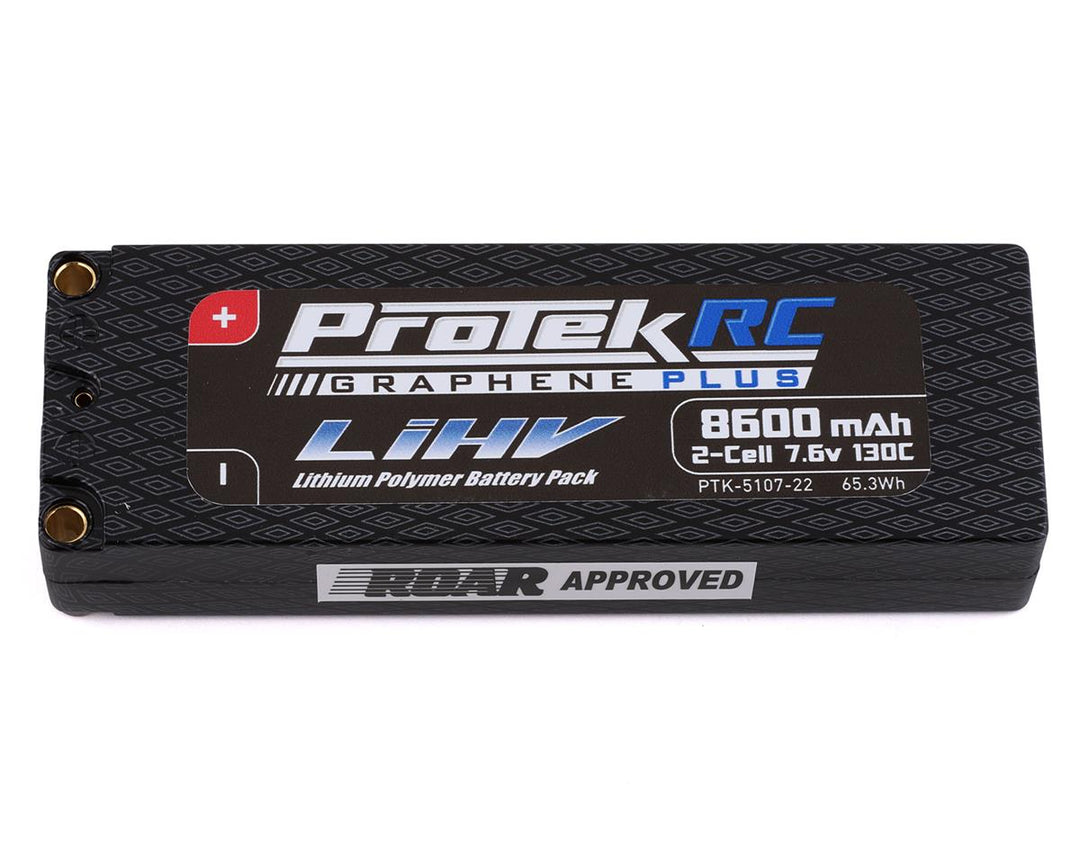 ProTek RC 2S 130C Low IR Si-Graphene + HV LiPo Battery (7.6V/8600mAh) PTK-5107-22