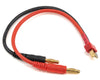 Excel RC - EX-10016 T Plug (Deans) Male to 4mm Banana Plug 14AWG Red and Black Charge Cable 300mm Length