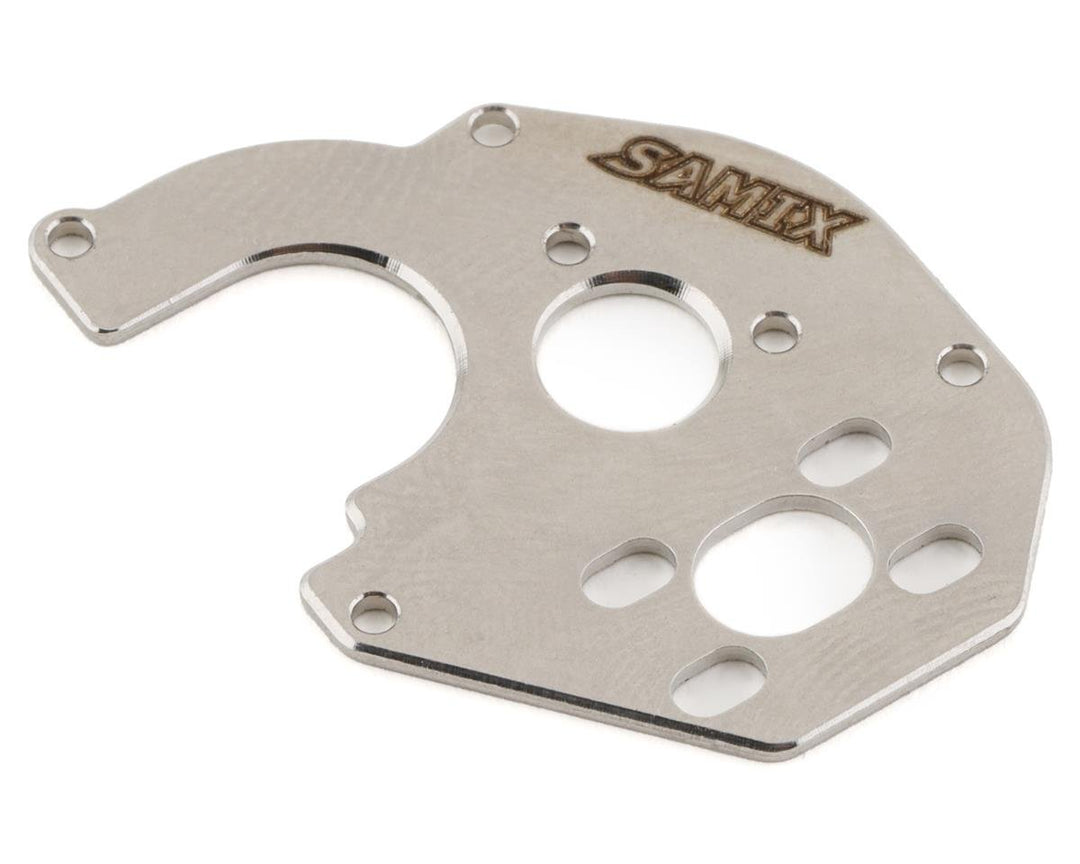 Samix SCX24 Stainless Steel 050 Motor Plate (Silver) SAMSCX24-8037