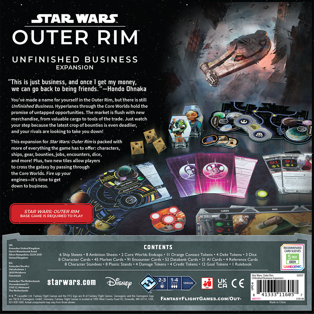 Star Wars: Outer Rim - Unfinished Business Expansion SW07EN