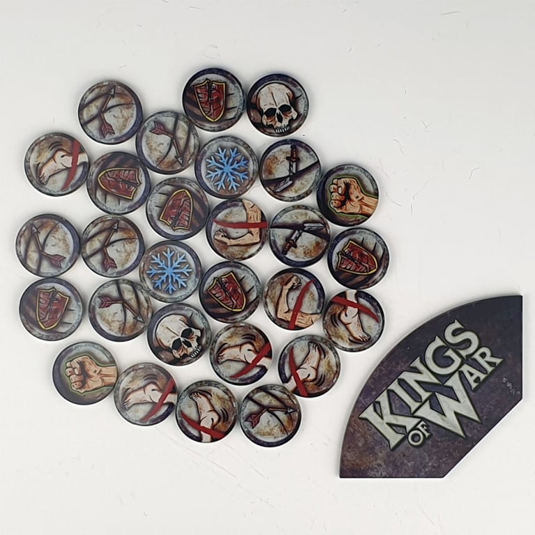 Kings of War Game token Set & Arc Template MGKWM108
