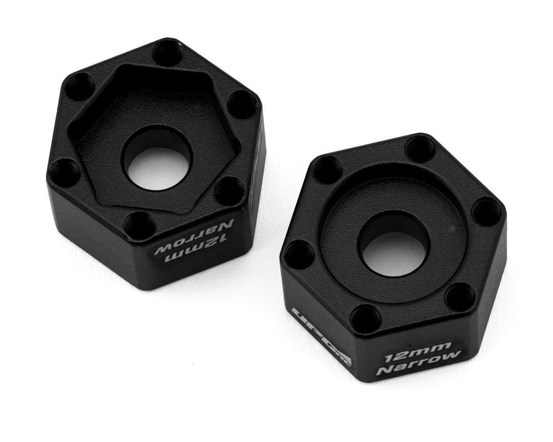 UpGrade RC Aluminum 12mm Hex Adapters for UpGrade RC 2.8" Wheels (Black) (2) (Narrow) UPG-11002