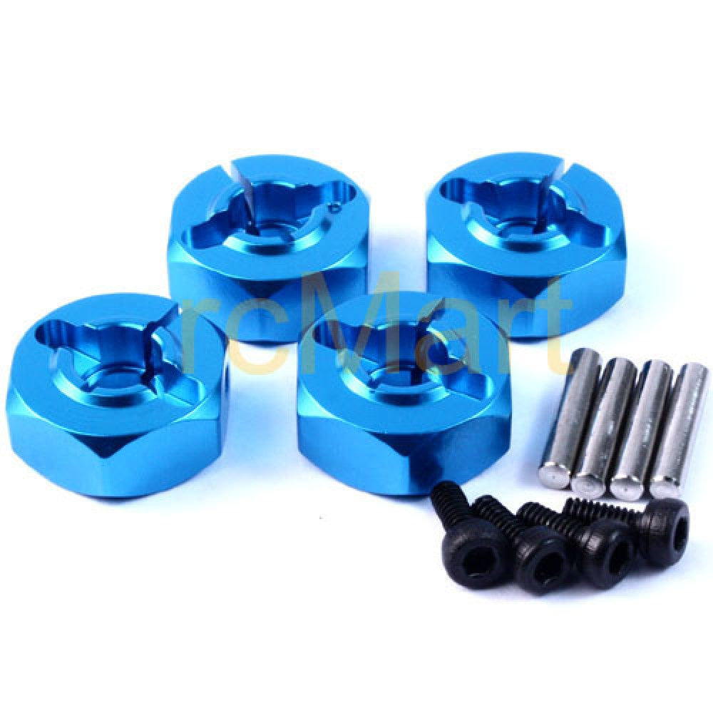 Yeah Racing Aluminum 5.5mm Wheel Adapter Set (BU) For All 1/10 Touring Drift Crawler Car WA-017BU