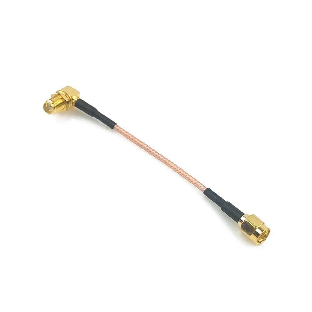 10CM RP-SMA Male to 90 Degree SMA Female Cable - Excel RC