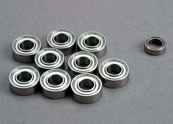 Traxxas 1259 Ball bearing set: 5x11x4mm (9) 5x8x2.5mm (1) -Discontinued - Excel RC