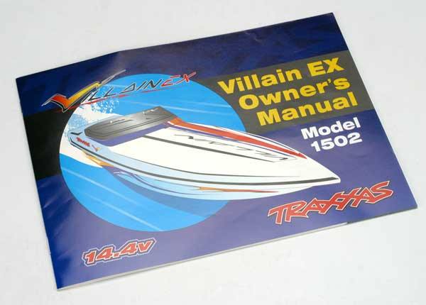 Traxxas 1598 Operating instructions Villain EX - Excel RC
