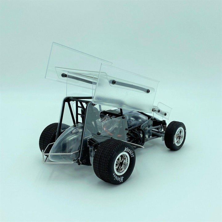 1RC Racing 1RC1092 1/18 Sprint Car 3.0, Clear, RTR - Excel RC