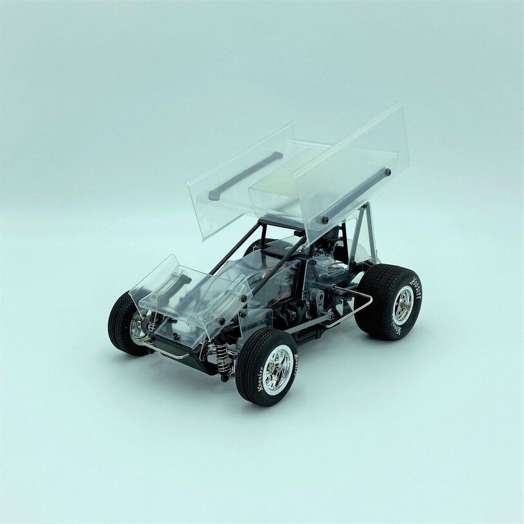 1RC Racing 1RC1092 1/18 Sprint Car 3.0, Clear, RTR - Excel RC
