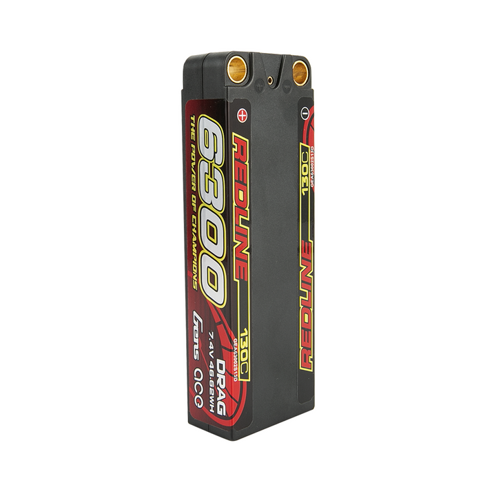 Gens Ace Redline Series 6300mAh 7.4V 130C 2S2P HardCase Lipo Battery