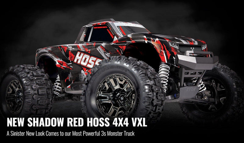 Traxxas 90076-4 - 1/10 Hoss 4X4 VXL RTR Monster Truck - Shadow Red - Hub  Hobby