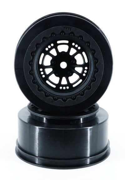 DragRace Concepts AXIS 2.2/3.0" Drag Racing Rear Wheels w/12mm Hex (Black) (2) 216 - Excel RC