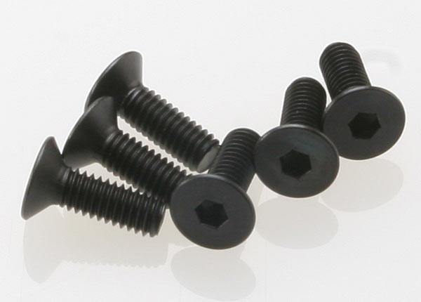 Traxxas 2542 Screws 4x12mm countersunk machine (hex drive) (6) - Excel RC