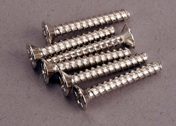Traxxas 2650 Screws 3x20mm countersunk self-tapping (6) - Excel RC