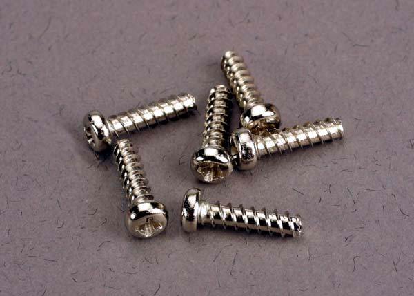 Traxxas 2673 Screws 2.6x10mm roundhead self-tapping (6) - Excel RC