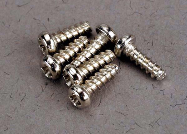 Traxxas 2674 Screws 2x6mm roundhead self-tapping (6) - Excel RC