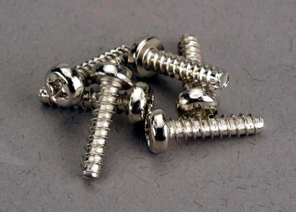 Traxxas 2676 Screws 3x12mm roundhead self-tapping (6) - Excel RC