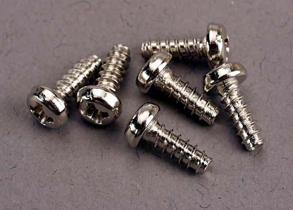 Traxxas 2682 Screws 3x8mm roundhead self-tapping (6) - Excel RC
