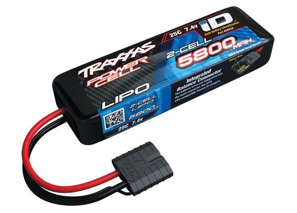 Traxxas 2843X 5800mAh 7.4v 2-Cell 25C LiPo Battery - Excel RC