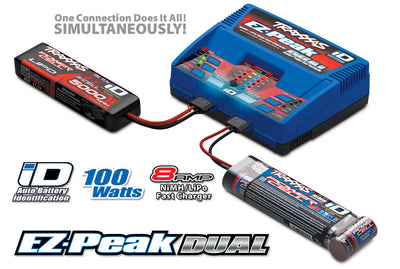 Traxxas 2990 Batterycharger completer pack (includes #2972 Dual iD® charger (1) #2872X 5000mAh 11.1V 3-cell 25C LiPo battery (2))