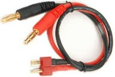 OW-T Banana gold plug to Deans Male silicon wire