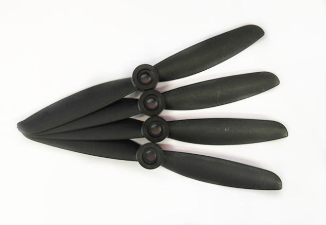 Gemfan ABS 2-Blade Propellers Non Bullnose Black 5045 2CW2CCW